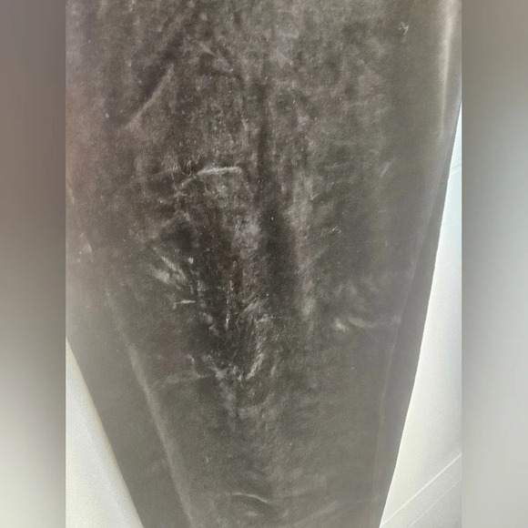 Calvin Klein Black Velvet Wide Leg Pull On Athleisure Pants Cottom Blend L GUC - Picture 11 of 11